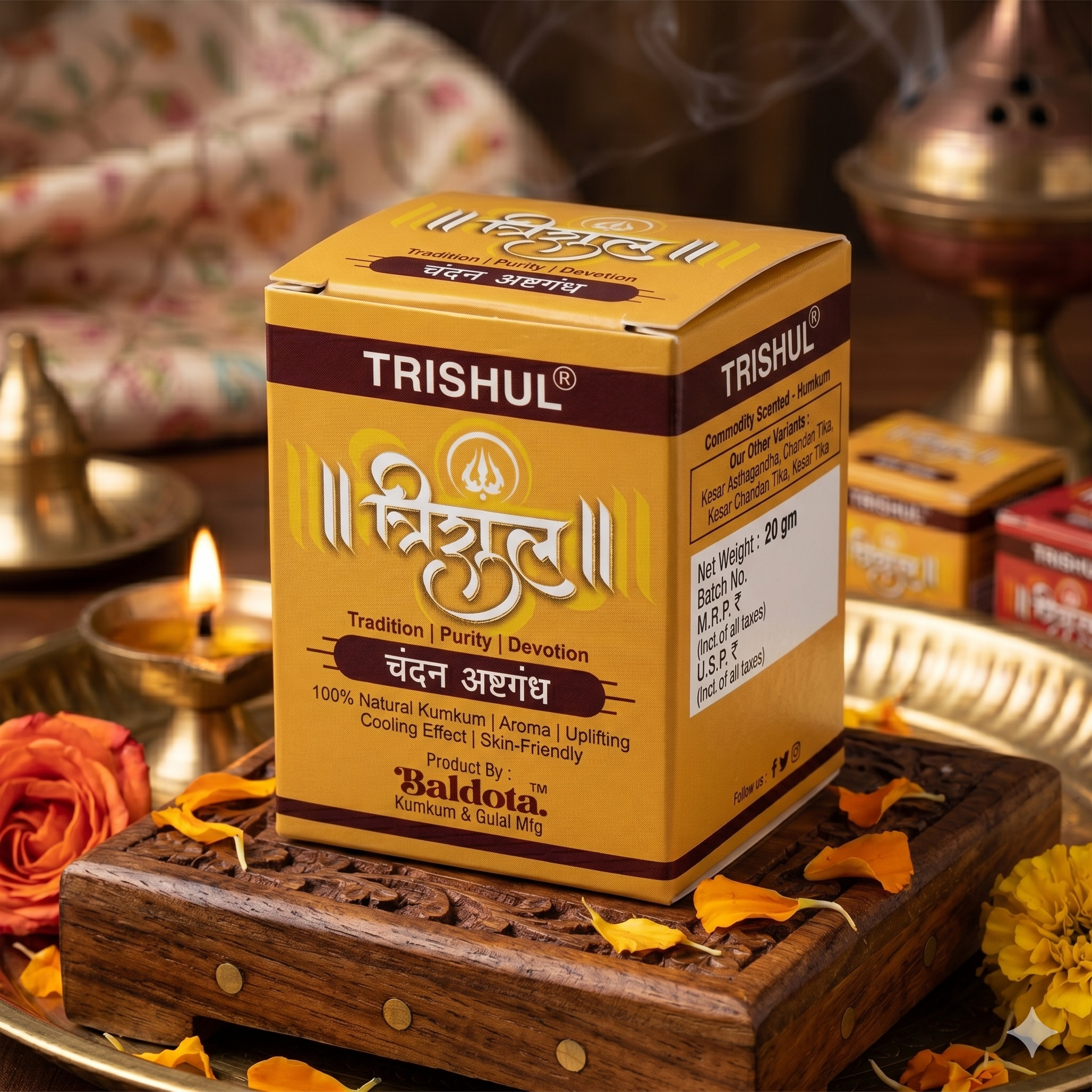 Trishul Chandan Ashtagandha Premium Puja Product